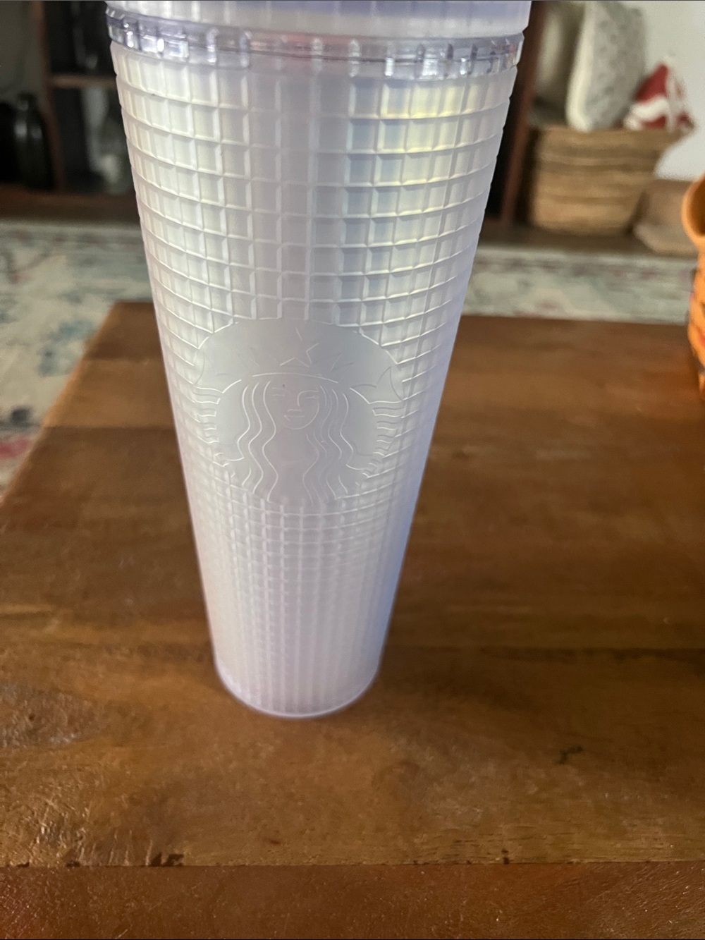 Starbucks Iridescent Pearl Grid Tumbler